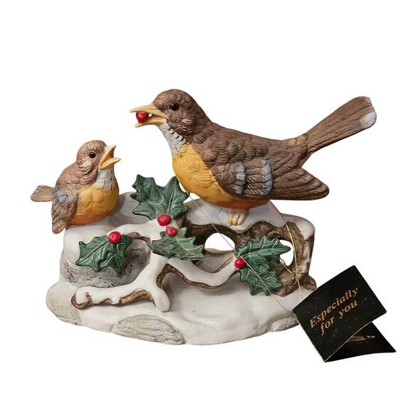 Vintage House Of Lloyd Christmas Around The World Robins Birds On Branch(Gg243) - Picture 2 of 7